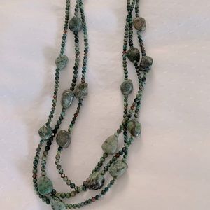 Green turquoise multi necklace